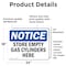Signmission Store Empty Gas Cylinders Here, 24 in W x Rectangle, Vinyl Decal OS-2PACK-NS-D-1824-L-16627 - alternate 3